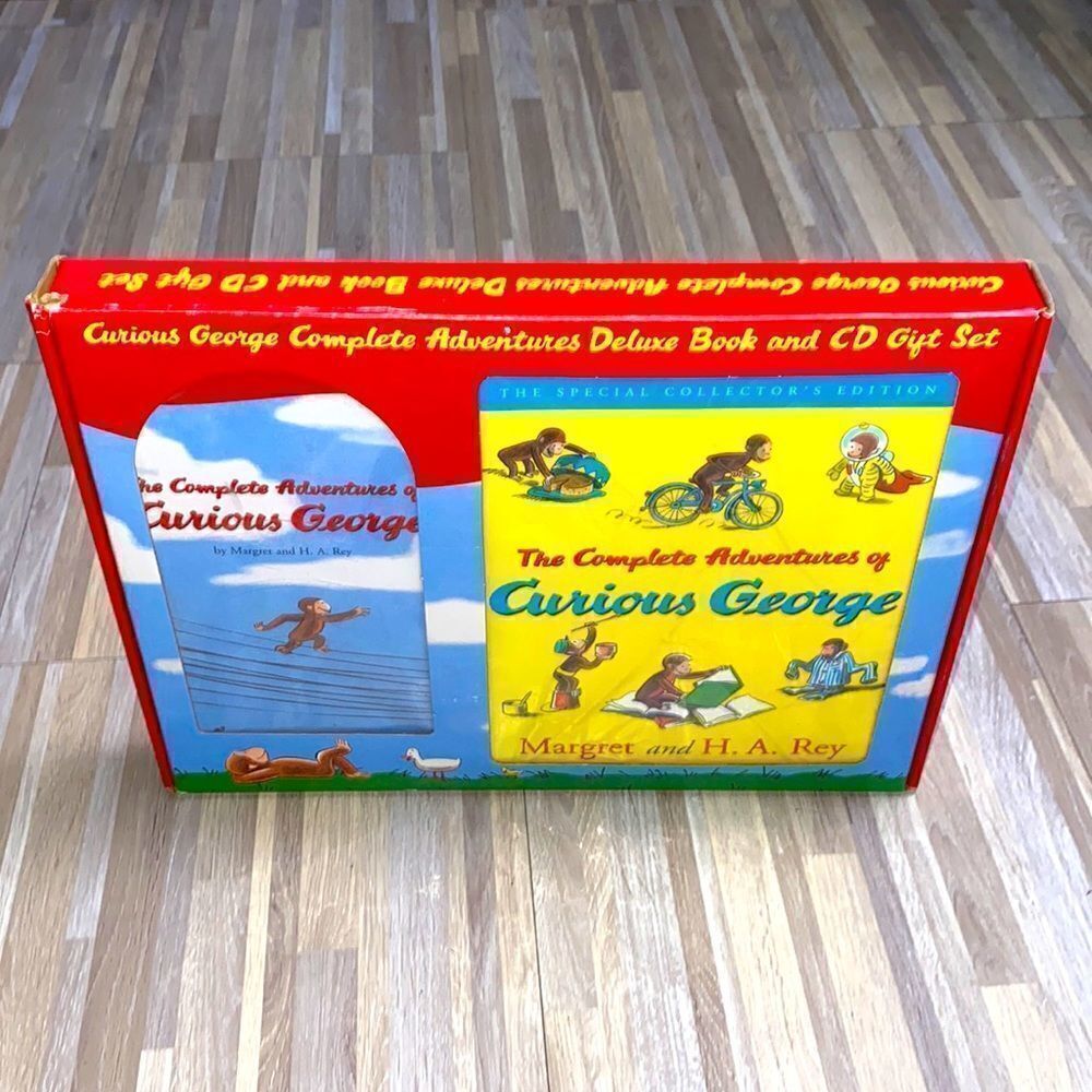 Curious George the little monkey man with the yellow hat Adventures Deluxe set